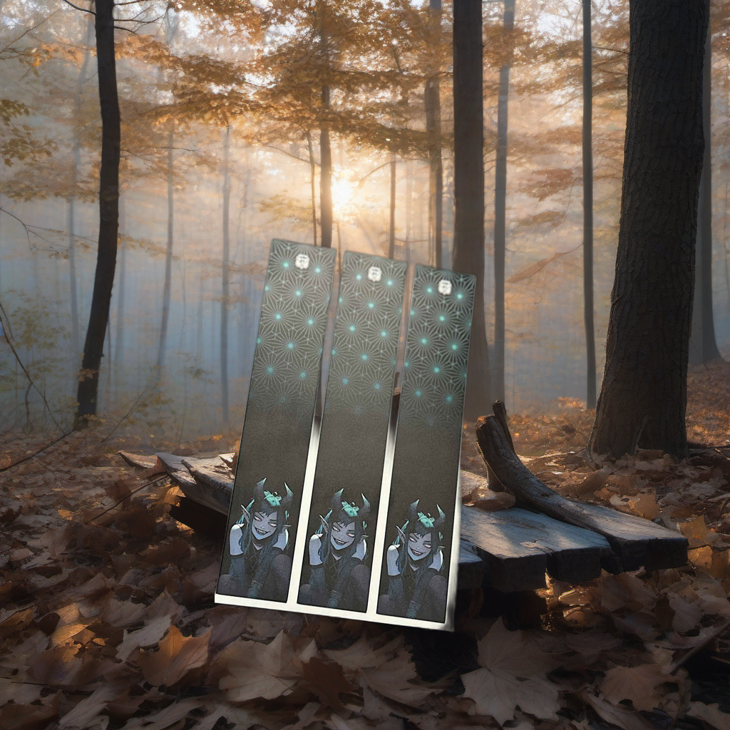 Horns Arrow Wraps on a misty, wooded treestand overlooking a hardwood timber ridge at dawn. | titlex-scene-whitetail-treestand