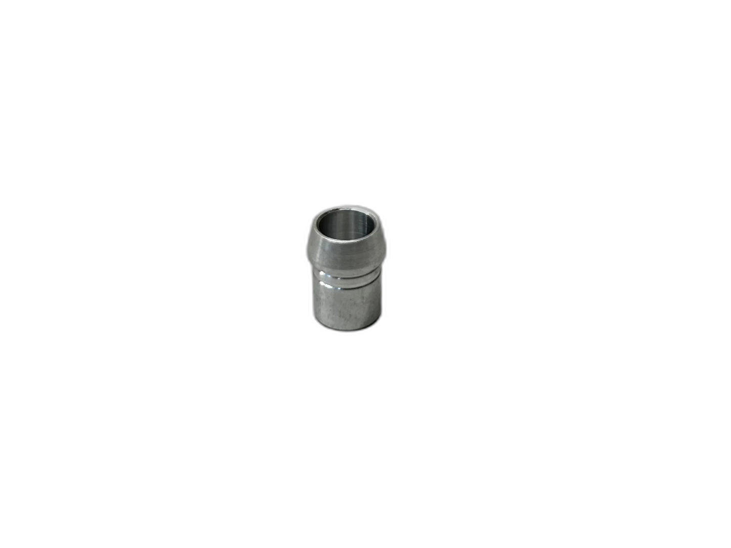 Silver metal nock bushing, cylindrical shape, for product TX-23. | titlex-cutout