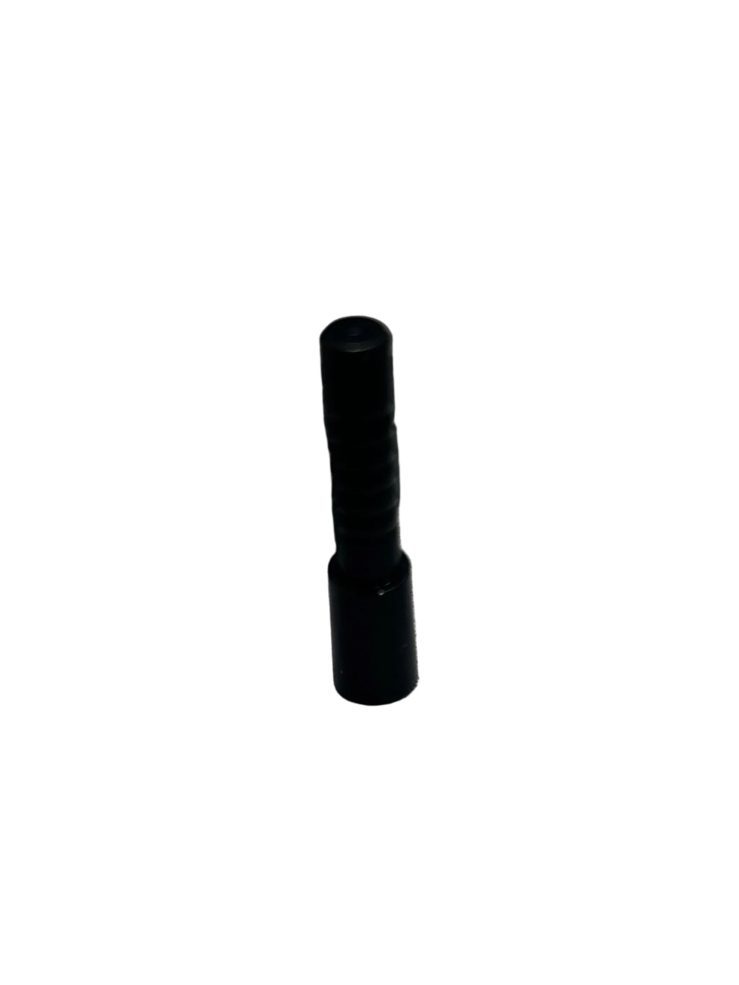 Black aluminum half-out projectile, 20 grain, .204 caliber.