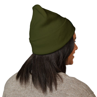 Embroidered 'Hike & Explore' Arrow Cuffed Beanie