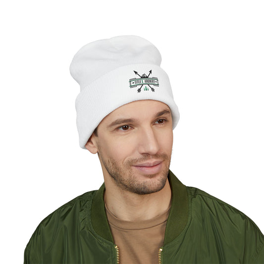 Embroidered 'Hike & Explore' Arrow Cuffed Beanie