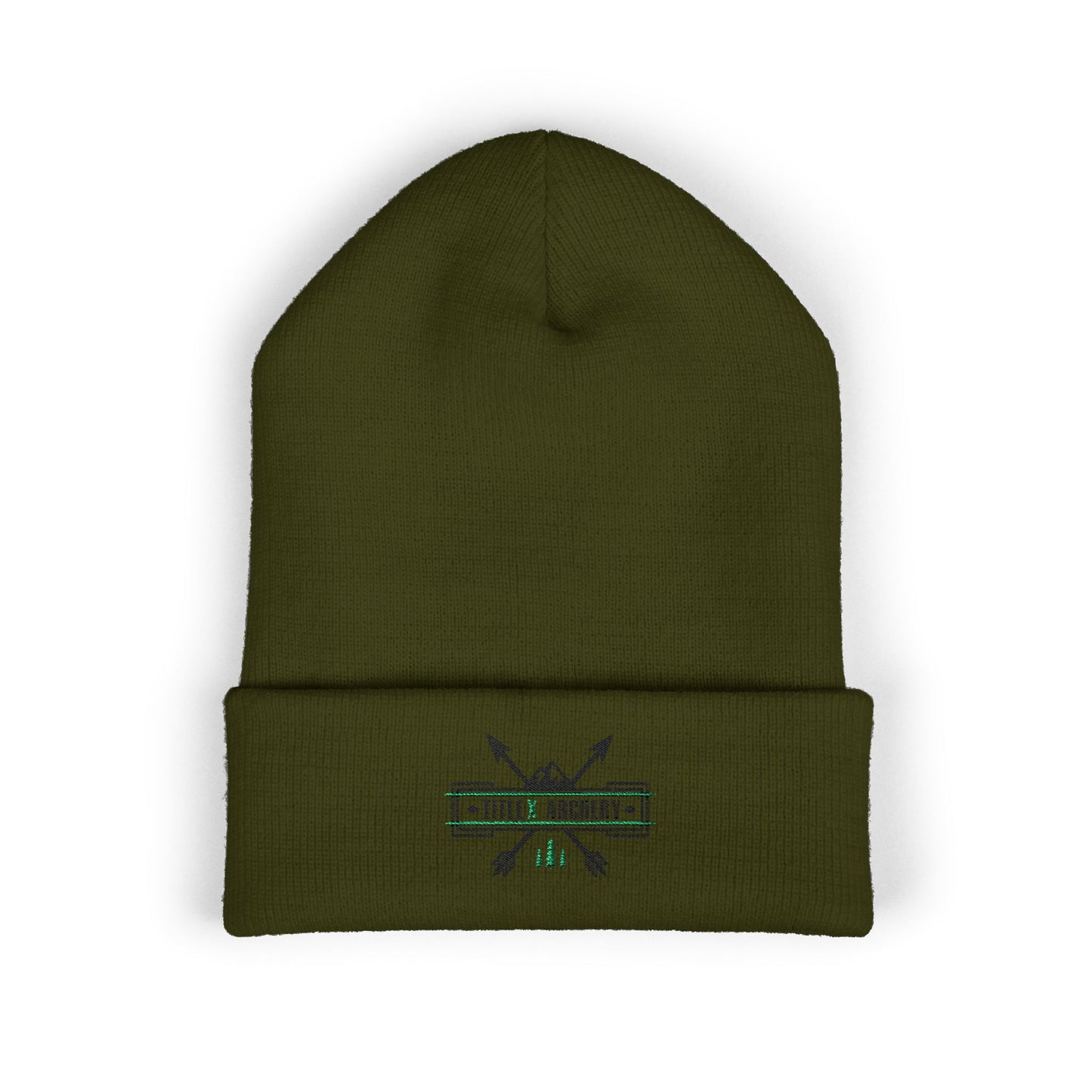 Embroidered 'Hike & Explore' Arrow Cuffed Beanie