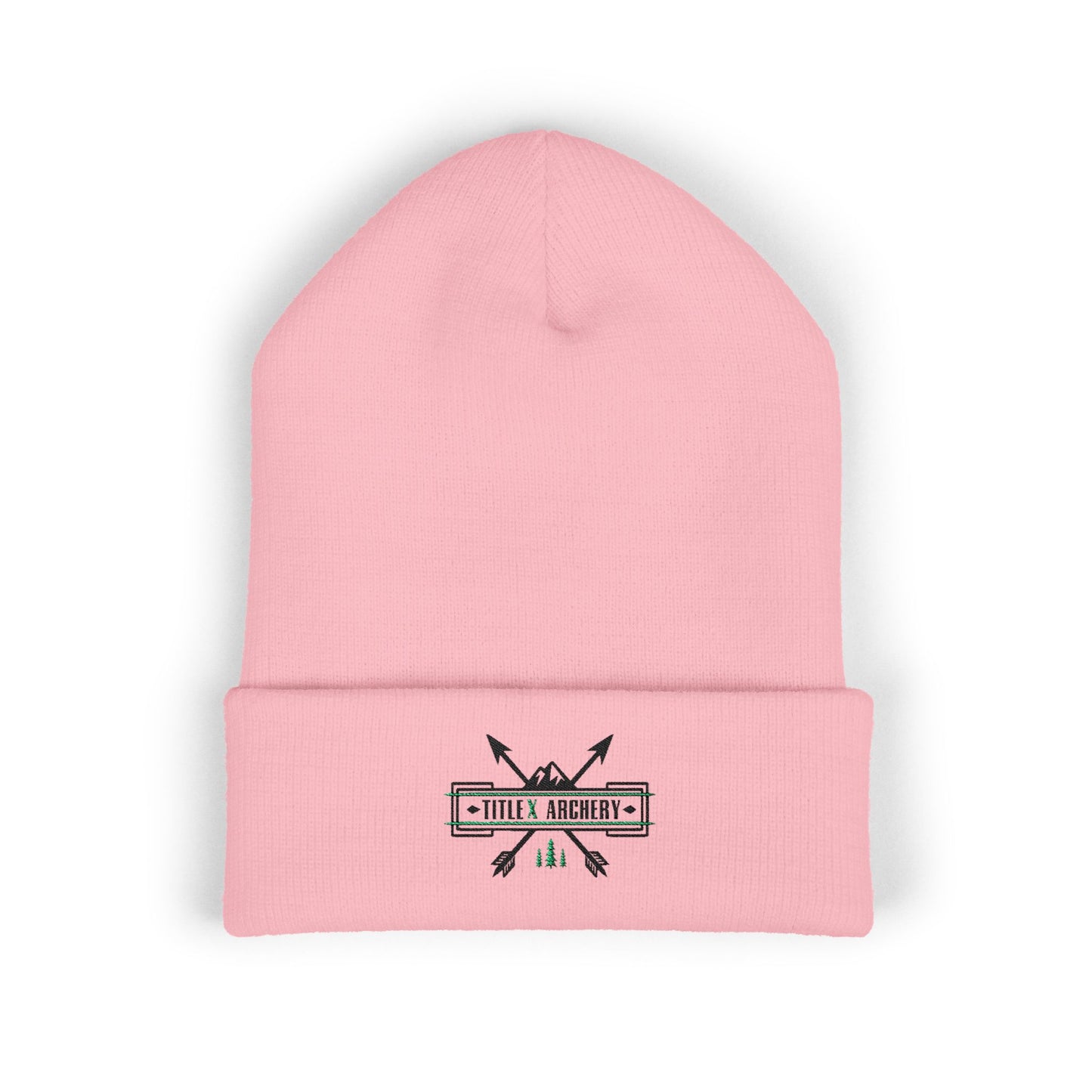 Embroidered 'Hike & Explore' Arrow Cuffed Beanie