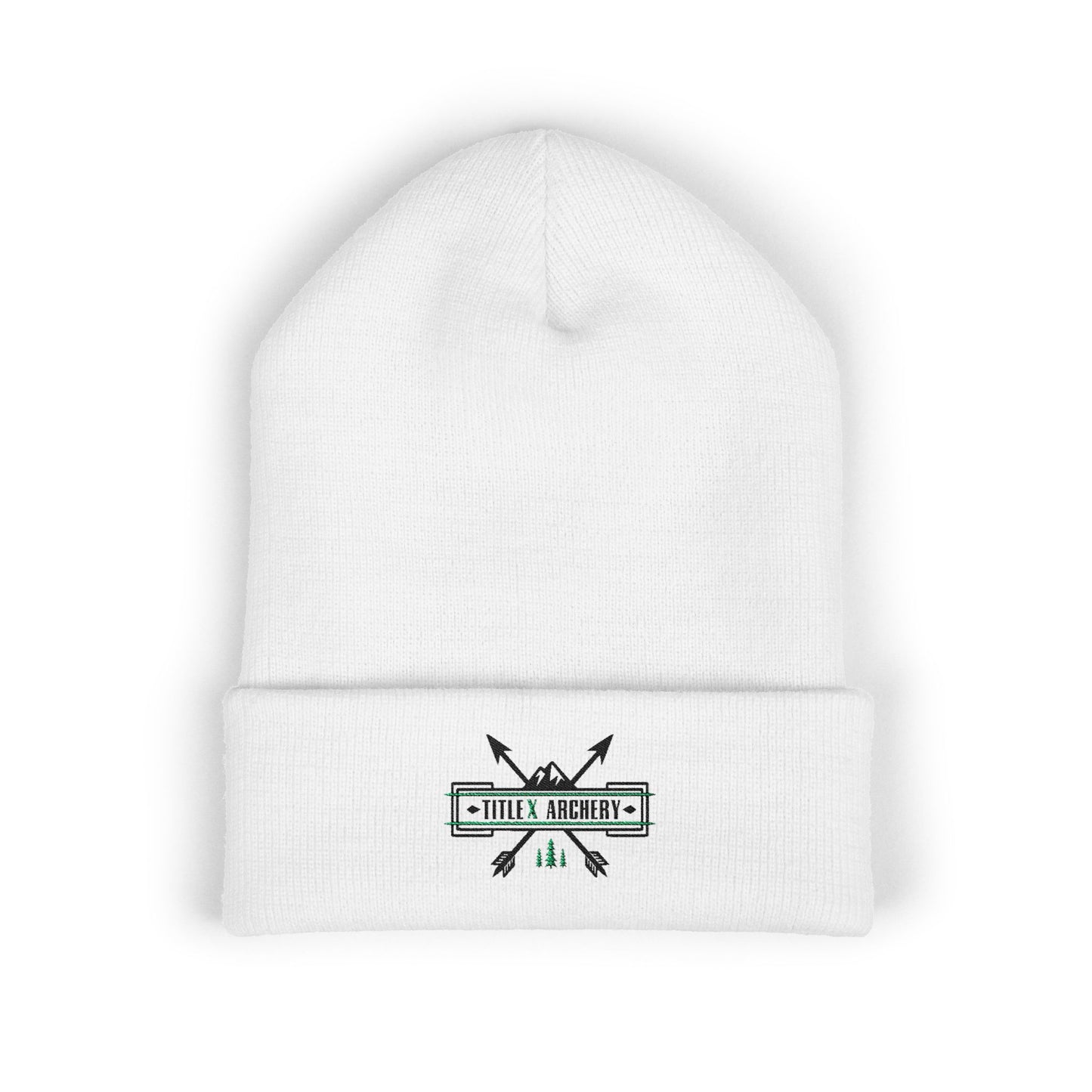 Embroidered 'Hike & Explore' Arrow Cuffed Beanie
