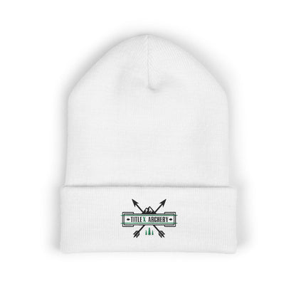 Embroidered 'Hike & Explore' Arrow Cuffed Beanie