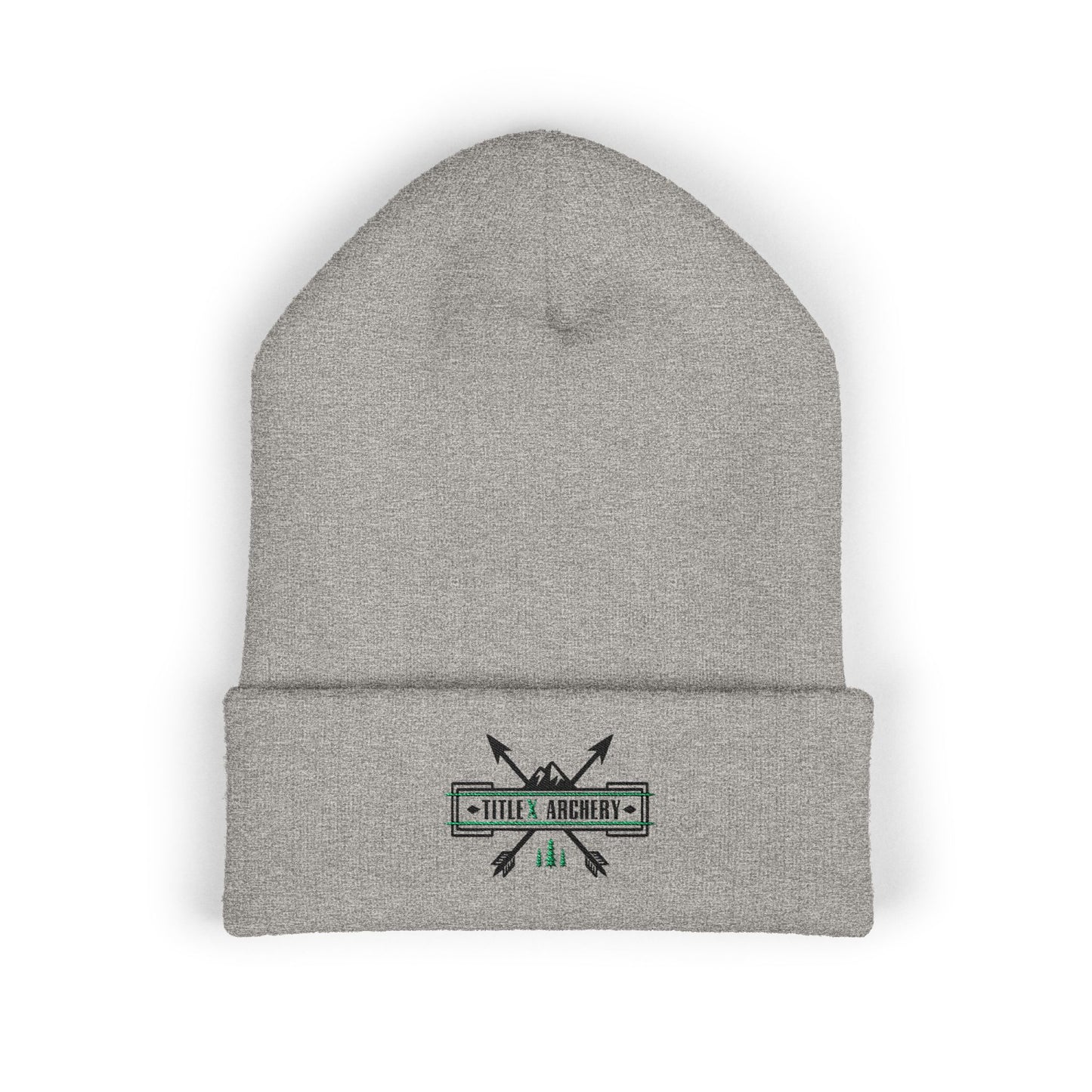 Embroidered 'Hike & Explore' Arrow Cuffed Beanie