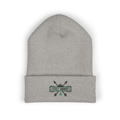 Embroidered 'Hike & Explore' Arrow Cuffed Beanie