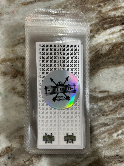 5mm Arrow wraps White X