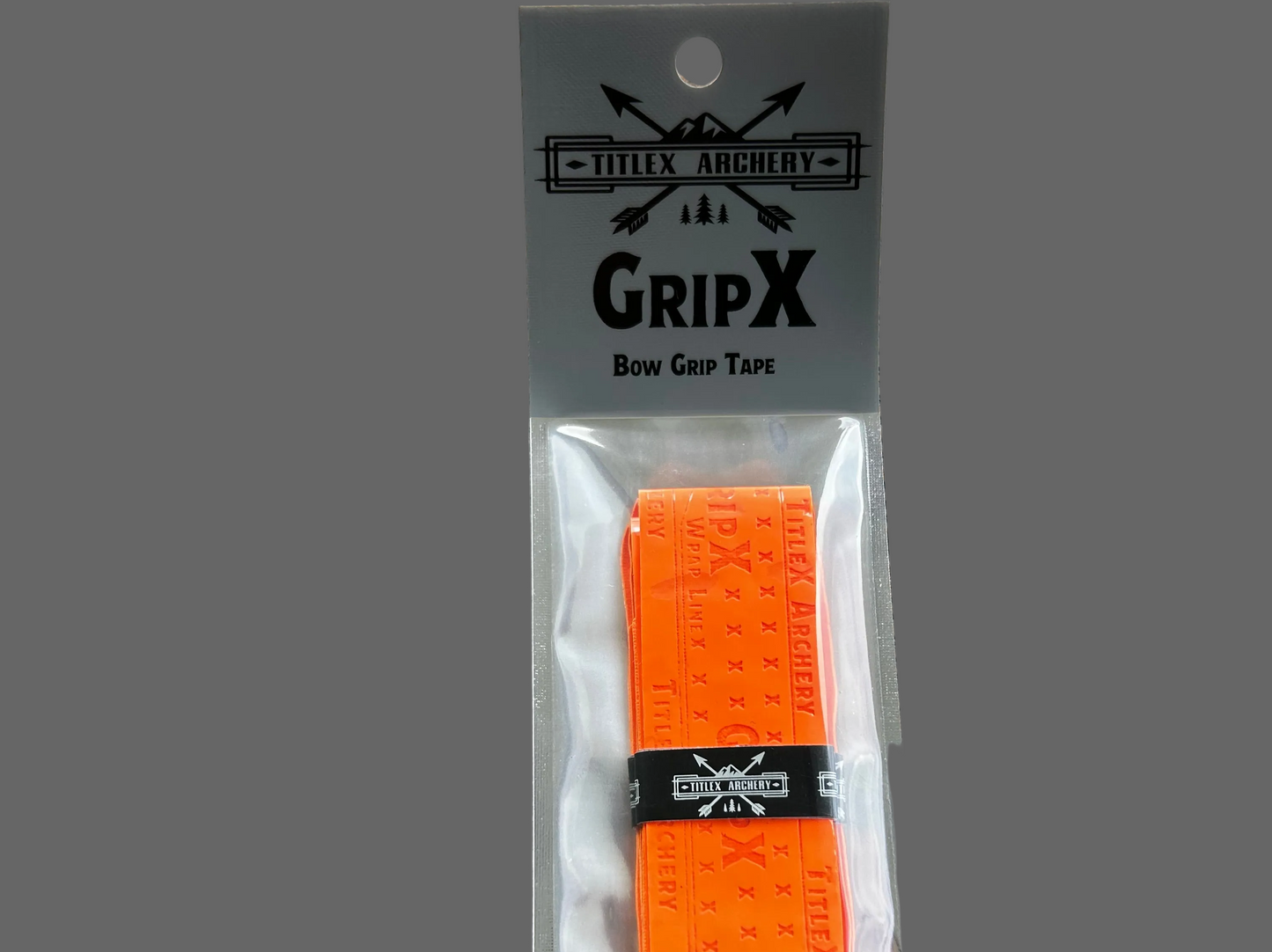 Orange GripX Bow Grip Tape, packaged in branded cardboard backing.