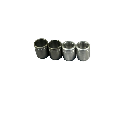 Set of four silver, threaded nock collars for Mach XV .204 5mm.