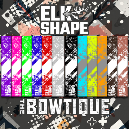 Set of 10 comic pop arrow wraps by ELKSHAPE x BOWTIQUE, featuring vibrant, patterned designs.