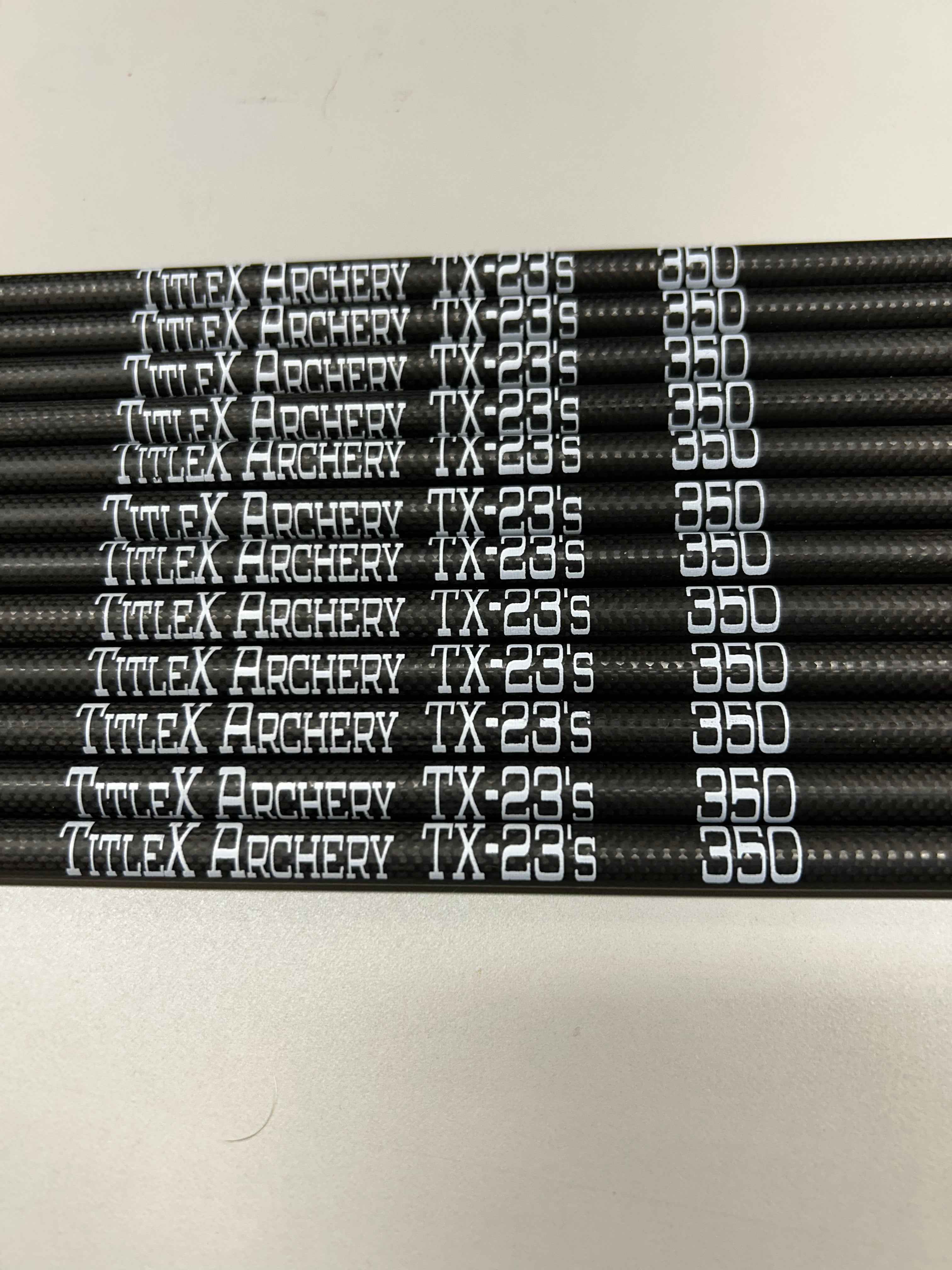 TX-23 Dozen Pack - Arrows for Target 3D Shooting - TitleX Archery