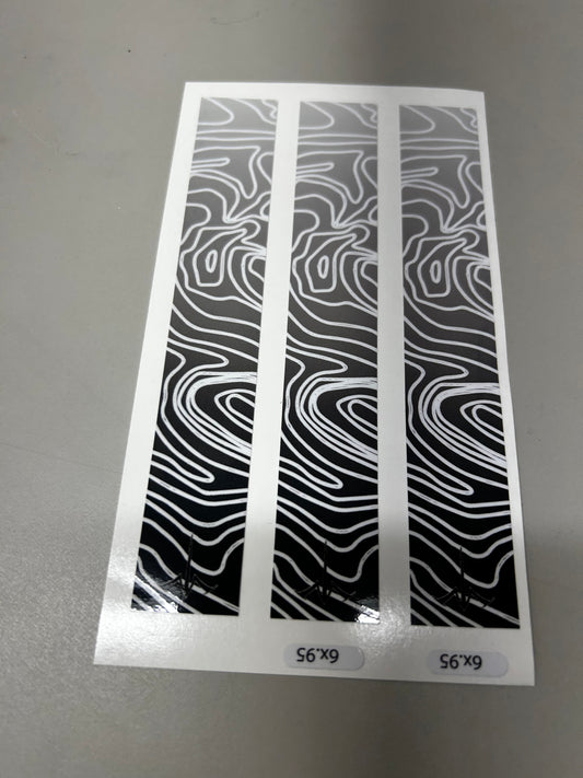 Black & White topo Arrow wrap