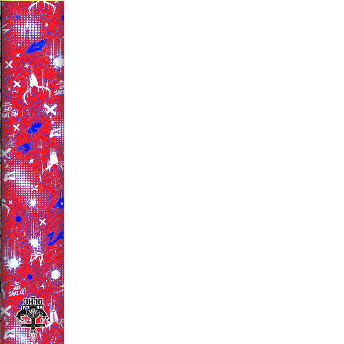 NO DAYS OFF! — red-white-blue wrap texture | titlex-wrap-texture