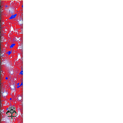 NO DAYS OFF! — red-white-blue wrap texture | titlex-wrap-texture