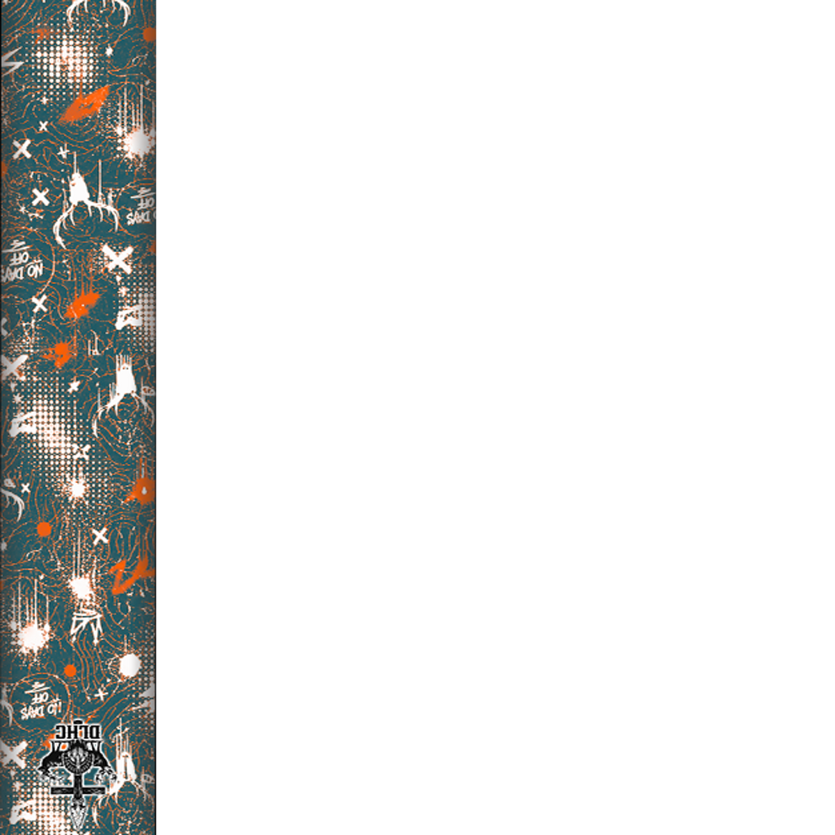 NO DAYS OFF! — teal-orange wrap texture | titlex-wrap-texture