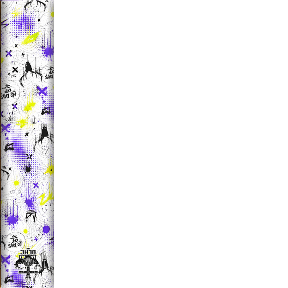 NO DAYS OFF! — white-purple wrap texture | titlex-wrap-texture