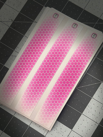 White Shadow Drop Honeycomb Arrow Wraps