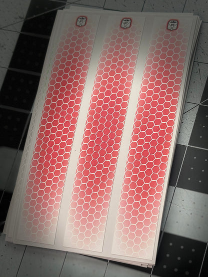 White Shadow Drop Honeycomb Arrow Wraps