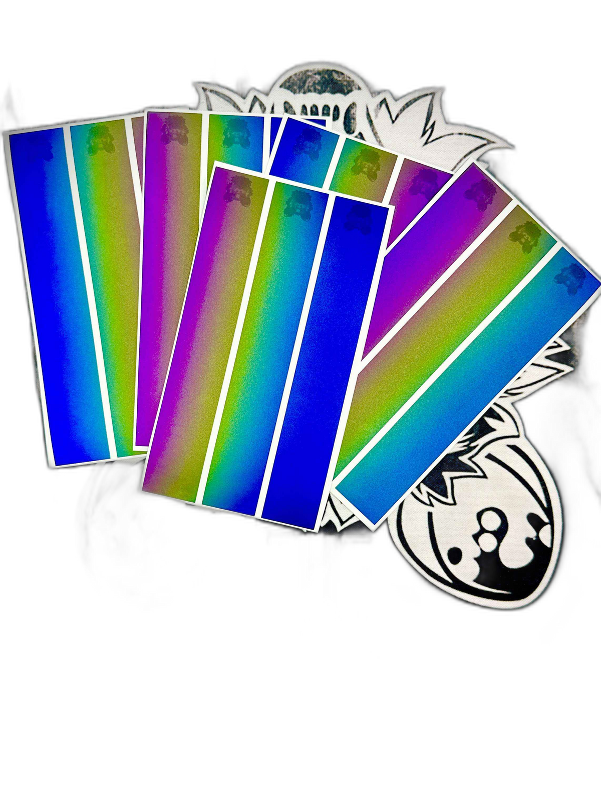 Reflective oil spill arrow wraps, yellow and black, for marking spills. | titlex-cutout