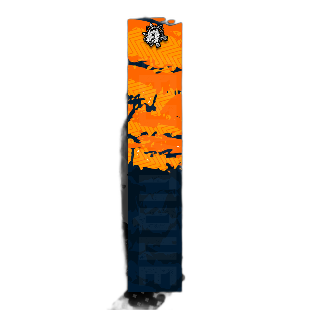 Comic Pop Arrow Wrap: Brightly colored, stylized arrow design, featuring comic book art elements. | titlex-cutout
