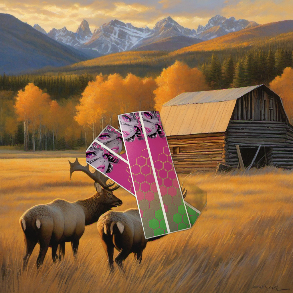 Peek Arrow Wraps on weathered wood, set against golden aspens and mountain sunset. | titlex-scene-western-elk