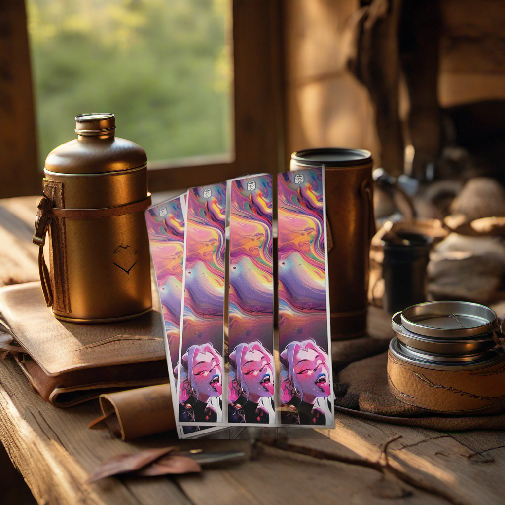 Acid Burn wraps on rustic wood at golden hour, perfect Father's Day gift setting. | titlex-scene-fathers-day