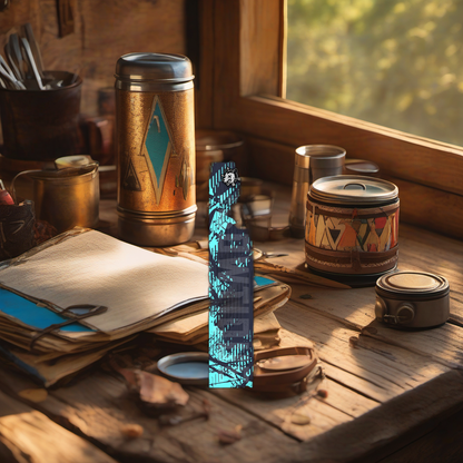 Comic Pop Arrow Wrap on rustic table at golden hour, perfect Father's Day gift scene. | titlex-scene-fathers-day