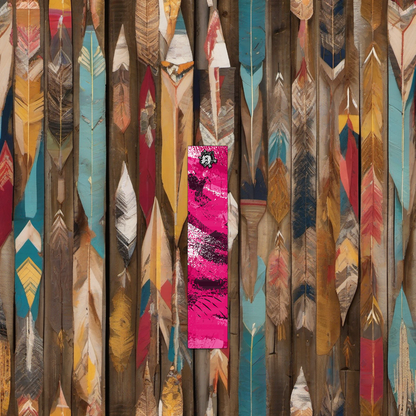 Comic Pop Arrow Wrap on weathered wood in a golden aspen sunset, evoking a high-country elk hunt feel. | titlex-scene-western-elk