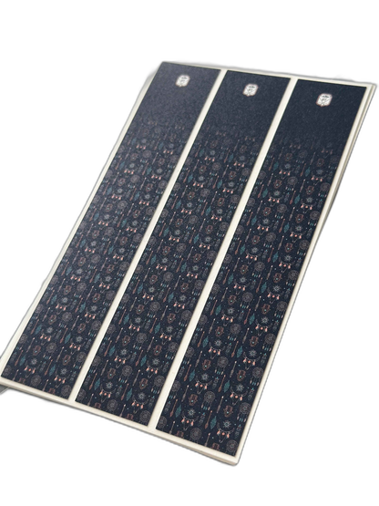 Western Pattern 4 Arrow wraps, featuring a repeating geometric pattern in brown and tan tones. | titlex-cutout