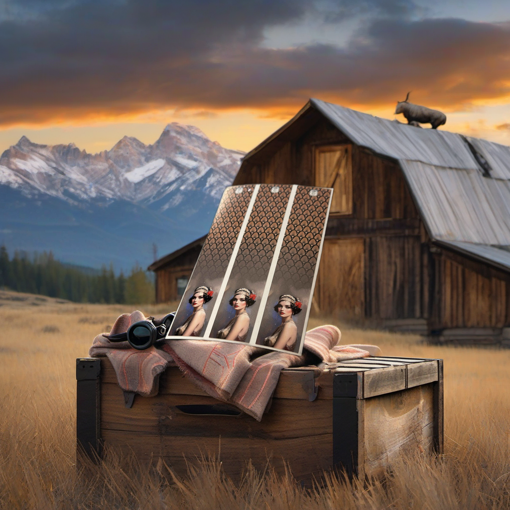 Flipper Arrow Wraps on weathered wood, set against golden aspen and mountain sunset. | titlex-scene-western-elk