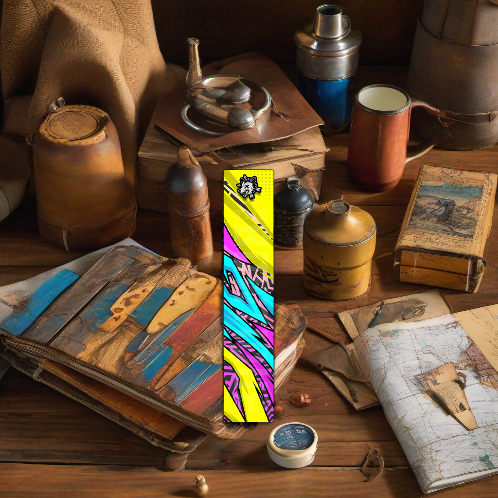 Comic Pop Arrow Wrap on rustic wood at golden hour, perfect Father's Day gift setting. | titlex-scene-fathers-day