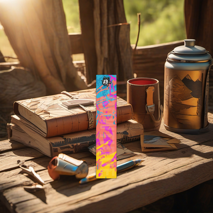 Comic Pop Arrow Wrap on rustic wood at golden hour, perfect Father's Day gift setting. | titlex-scene-fathers-day