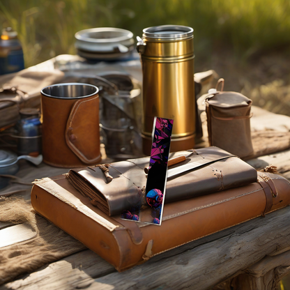 Deep Space Arrow Wraps on rustic table at golden hour camp setting. | titlex-scene-fathers-day