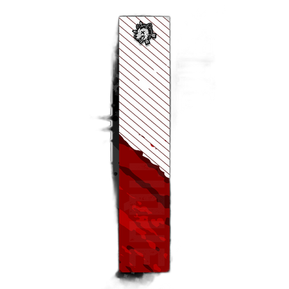 Comic Pop Arrow Wrap: Bright red and yellow comic-style arrow design. | titlex-cutout