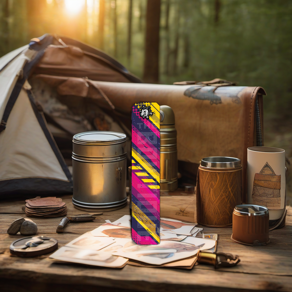 Comic Pop Arrow Wrap on rustic wood at golden hour, perfect Father's Day gift scene. | titlex-scene-fathers-day