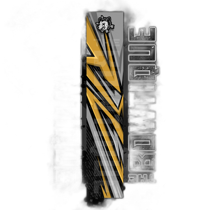 Comic Pop Arrow Wrap: Bright red and yellow comic book style arrow design. | titlex-cutout