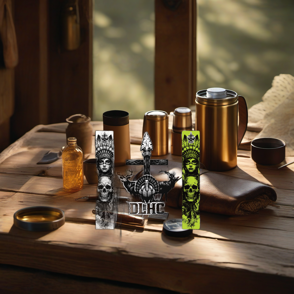 Savage Spirit cologne on rustic wood at golden hour camp, perfect Father's Day gift. | titlex-scene-fathers-day