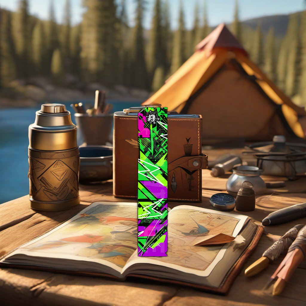 Comic Pop Arrow Wrap on rustic wood at golden hour, perfect Father's Day gift setting. | titlex-scene-fathers-day