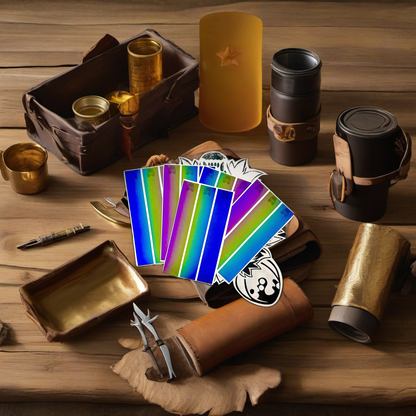 Oil spill arrow wraps on rustic wood at golden hour camp, perfect Father's Day gift. | titlex-scene-fathers-day