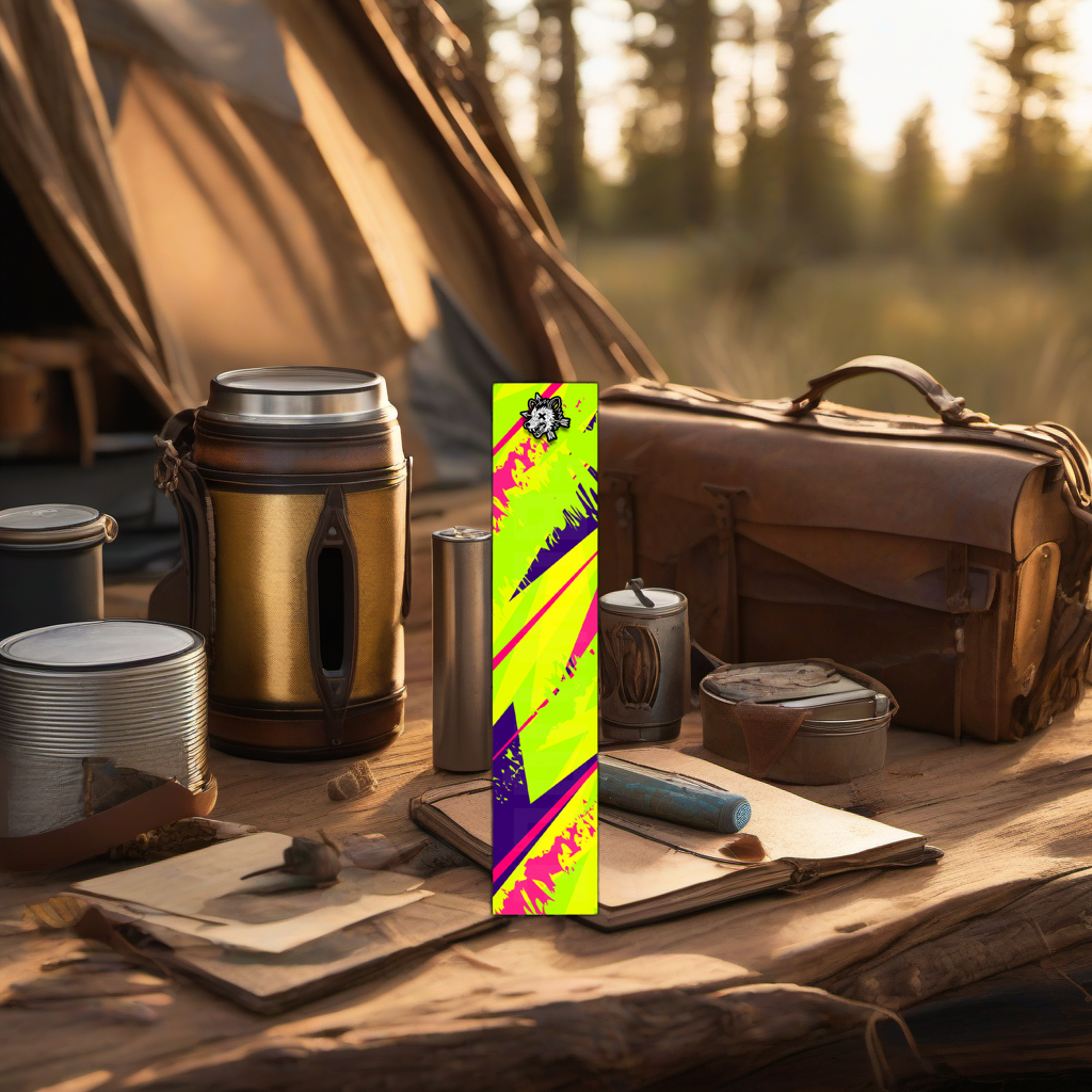 Comic Pop Arrow Wrap on rustic wood at golden hour camp, perfect Father's Day gift. | titlex-scene-fathers-day