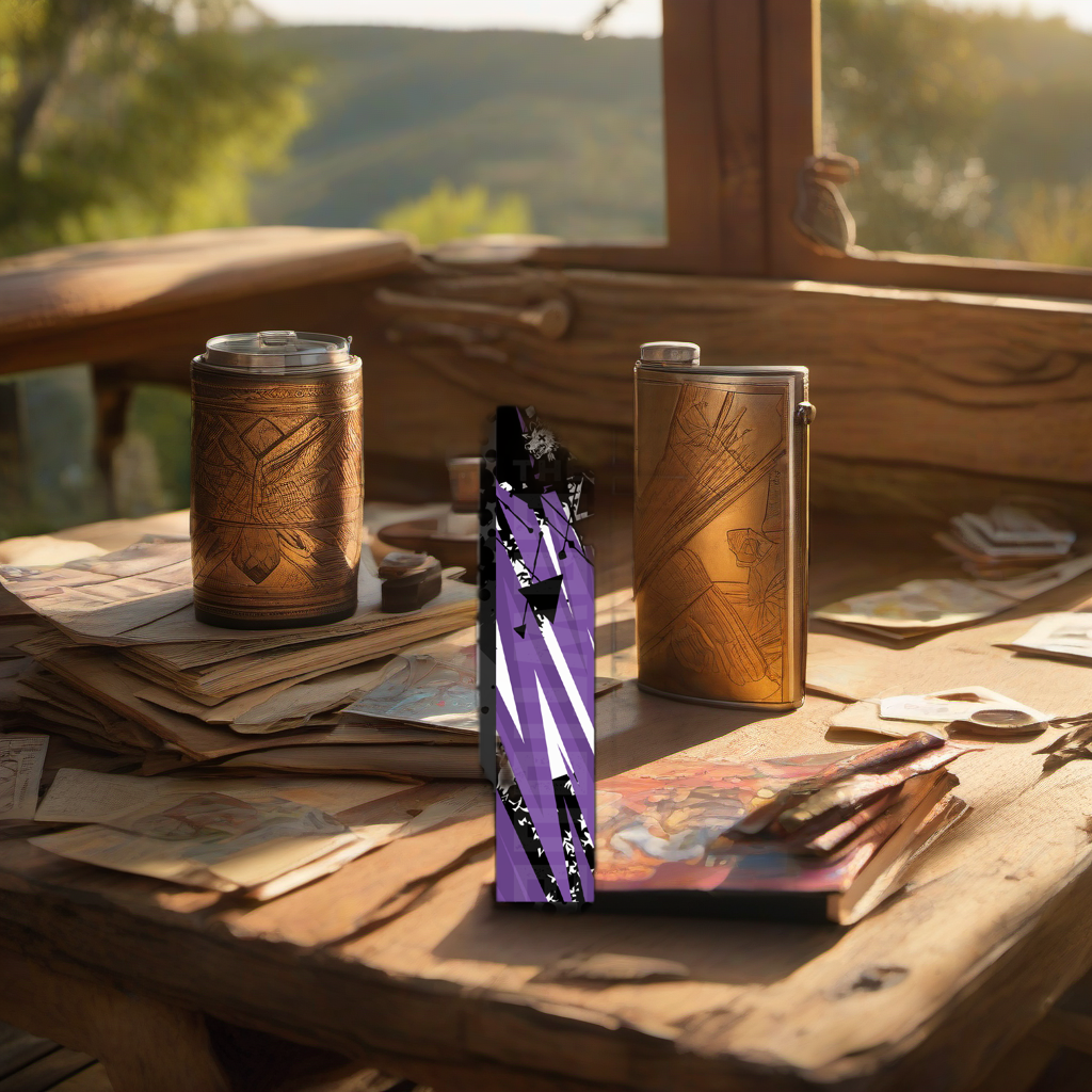 Comic Pop Arrow Wrap on rustic wood at golden hour, perfect Father's Day gift display. | titlex-scene-fathers-day
