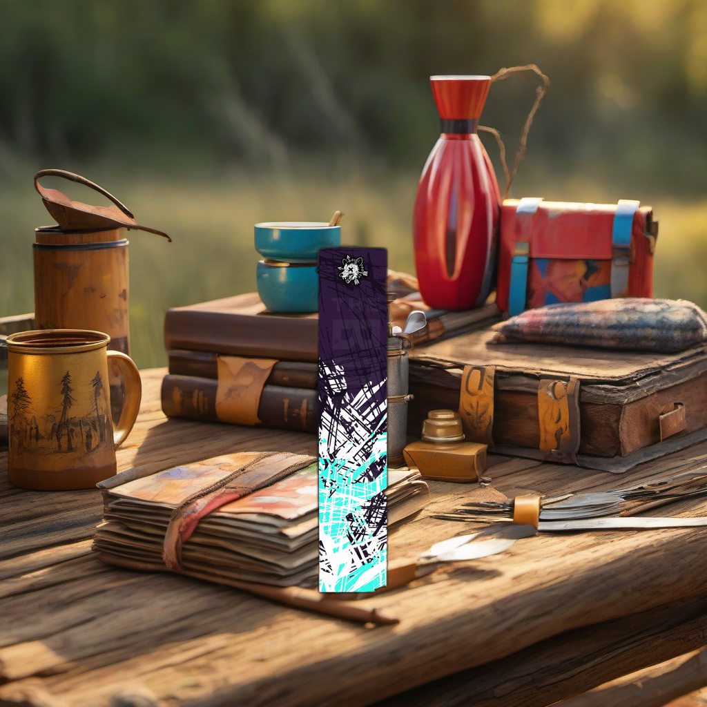 Comic Pop Arrow Wrap on rustic table at golden hour, perfect Father's Day gift scene. | titlex-scene-fathers-day