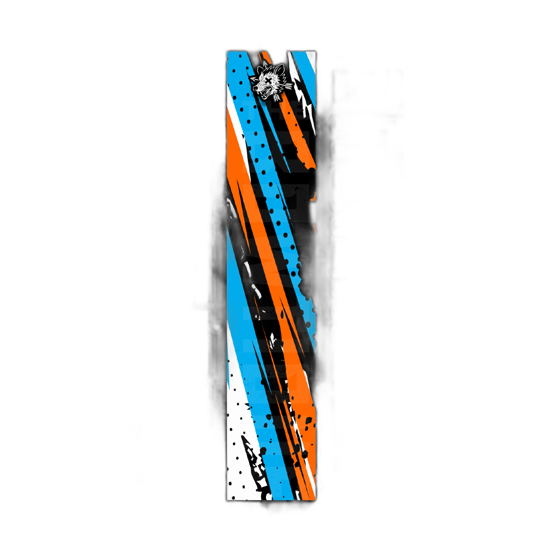 Comic Pop Arrow Wrap: Bright yellow and red comic-style arrow design. | titlex-cutout