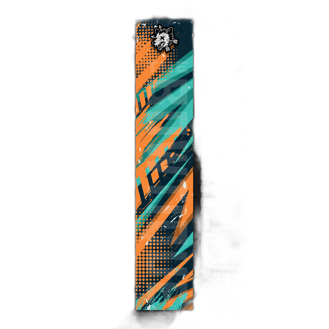 Comic Pop Arrow Wrap: Bright, colorful arrow design with bold comic book style graphics. | titlex-cutout