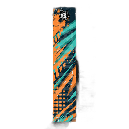 Comic Pop Arrow Wrap: Bright, colorful arrow design with bold comic book style graphics. | titlex-cutout