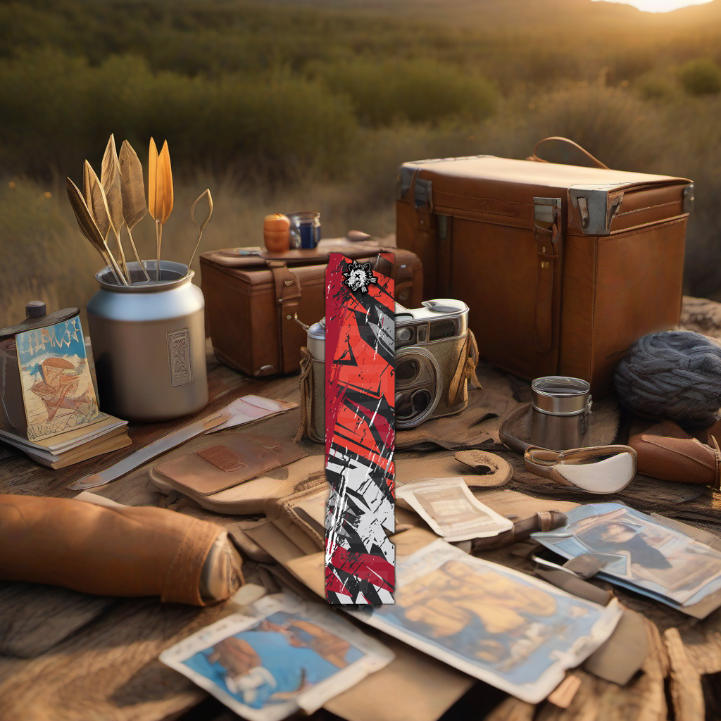 Comic Pop Arrow Wrap on rustic wood at golden hour, perfect Father's Day gift setting. | titlex-scene-fathers-day