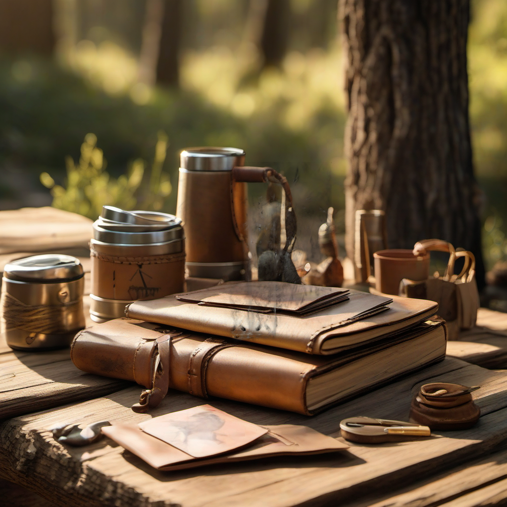 Arrow wraps on rustic wood at golden hour, perfect Father's Day gift setting. | titlex-scene-fathers-day