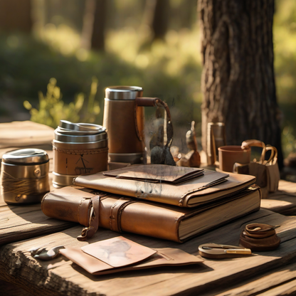 Arrow wraps on rustic wood at golden hour, perfect Father's Day gift setting. | titlex-scene-fathers-day