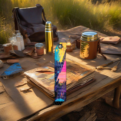 Comic Pop Arrow Wrap on rustic wood at golden hour, perfect Father's Day gift setting. | titlex-scene-fathers-day